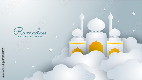 Islamic Background Design for Ramadan Kareem Vector Template Illustration