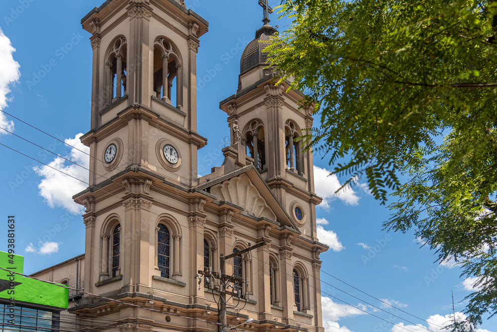Fototapeta premium Ancient architecture of the cathedral of the city of Santa Maria RS Brazil