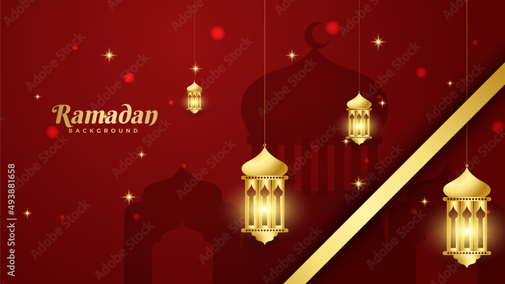 Islamic Background Design for Ramadan Kareem Vector Template Illustration Islamic Background Design for Ramadan Kareem Vector Template Illustration