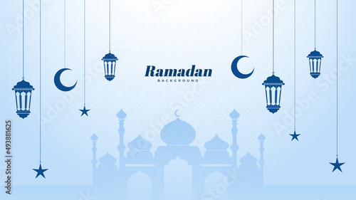 Islamic Background Design for Ramadan Kareem Vector Template Illustration