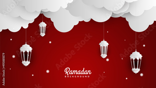 Islamic Background Design for Ramadan Kareem Vector Template Illustration