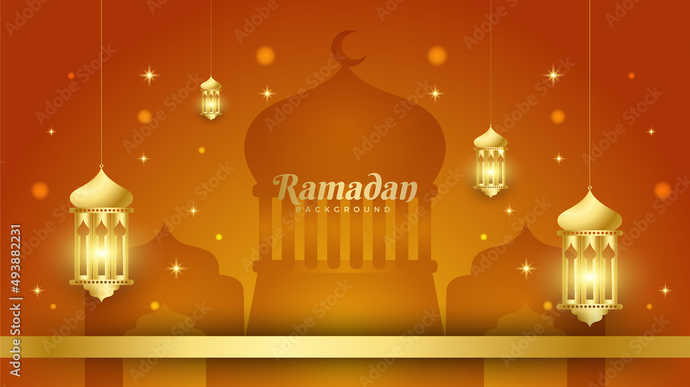 Islamic Background Design for Ramadan Kareem Vector Template Illustration Islamic Background Design for Ramadan Kareem Vector Template Illustration