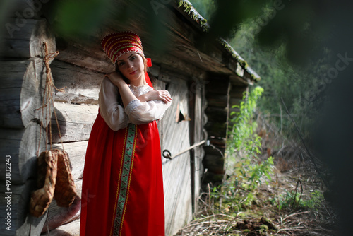 girl traditional dress log