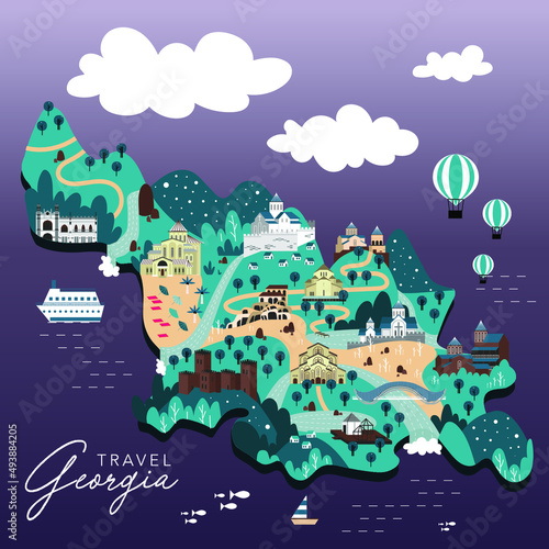 Georgia Travel Map