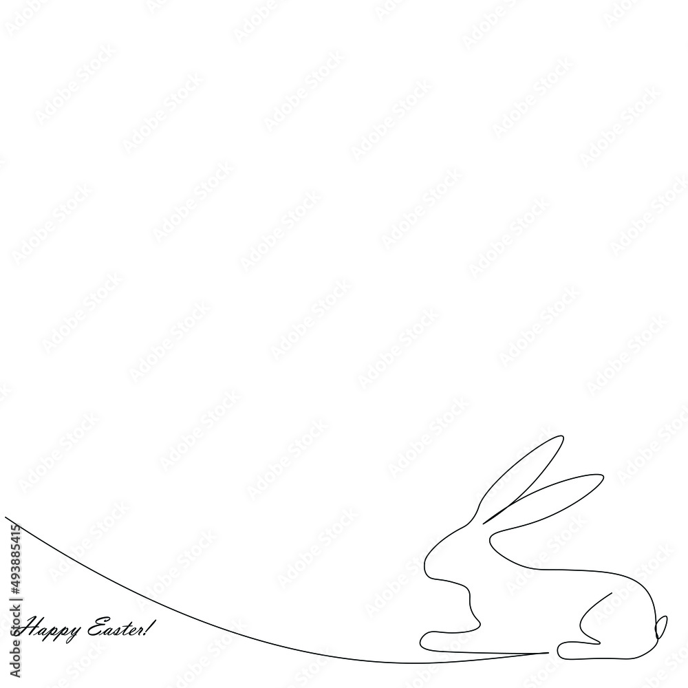 Easter background with bunny vector illustration Easter background with bunny vector illustration