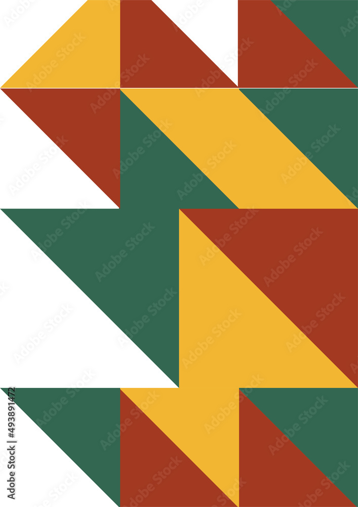 Flat bauhaus memphis geometric colorful abstract design background Flat bauhaus memphis geometric colorful abstract design background