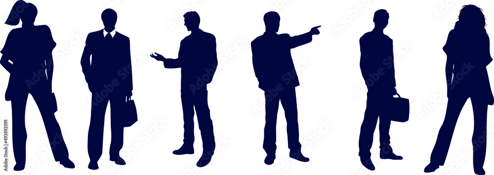 Vector crowd silhouette of a large group of adult people, team or friends
Vector crowd silhouette of a large group of adult people, team or friends
