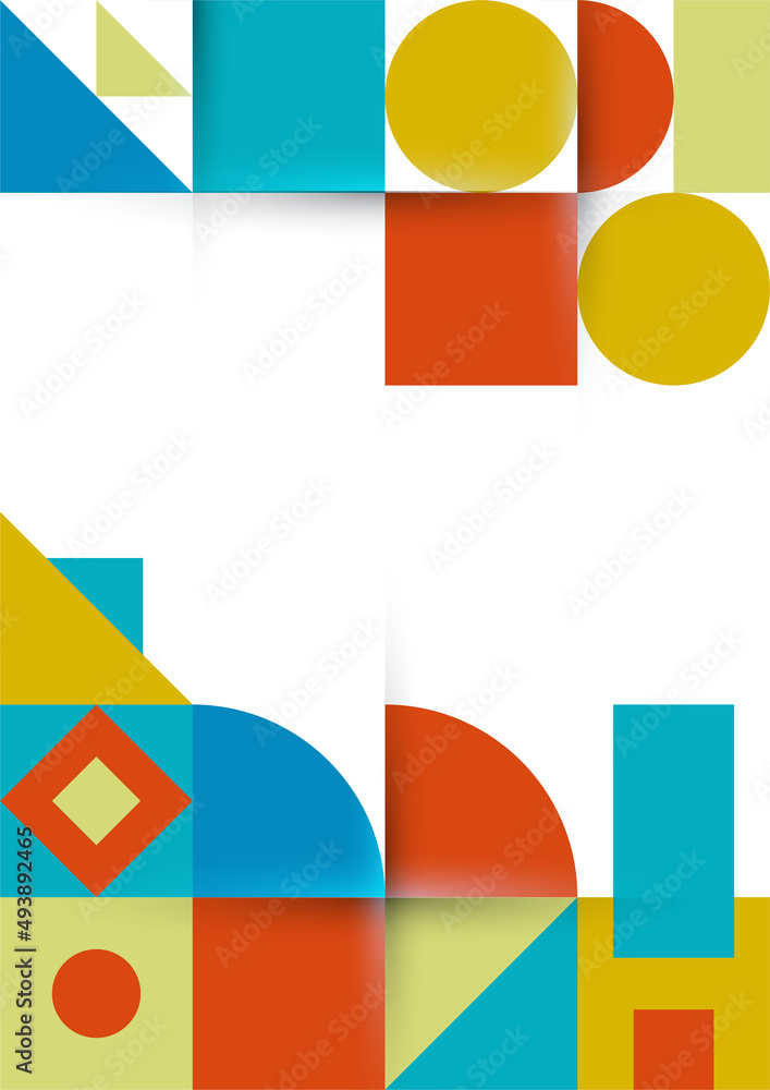 Colorful bauhaus memphis abstract design background Colorful bauhaus memphis abstract design background