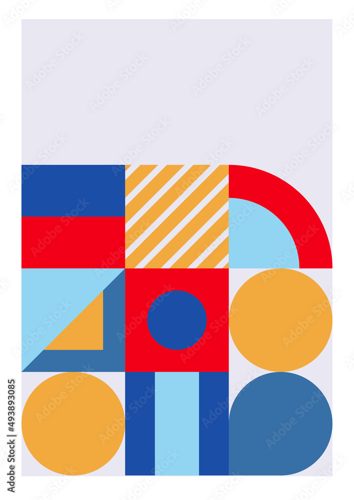 Modern bauhaus memphis colorful abstract design background Modern bauhaus memphis colorful abstract design background