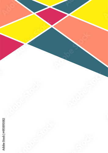 Modern bauhaus memphis colorful abstract design background