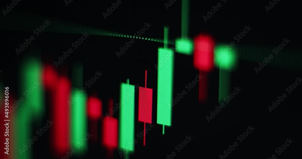 Crypto currency. Trading on the crypto exchange. Candles Bitcoin currency on the monitor. Trading dynamics Crypto currency. Trading on the crypto exchange. Candles Bitcoin currency on the monitor. Trading dynamics