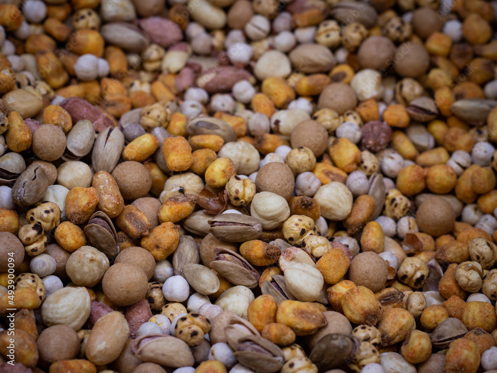 Natural background made from different kinds of nuts. Natural background made from different kinds of nuts.