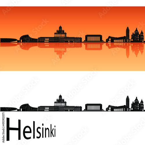 helsinki city skyline in ai format