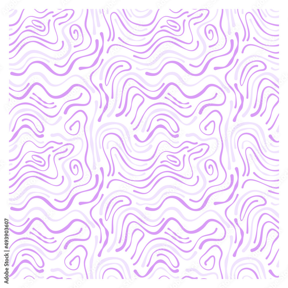 Seamless pattern of ink lilac waves. Seamless pattern of ink lilac waves.