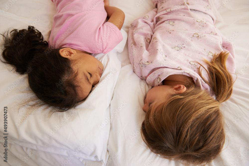 I LOVE sleepovers. Shot of cute little girls having a sleepover. I LOVE sleepovers. Shot of cute little girls having a sleepover.