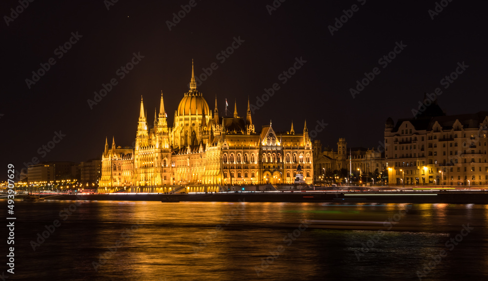 Obraz premium The Hungarian Parliament Building in Budapest