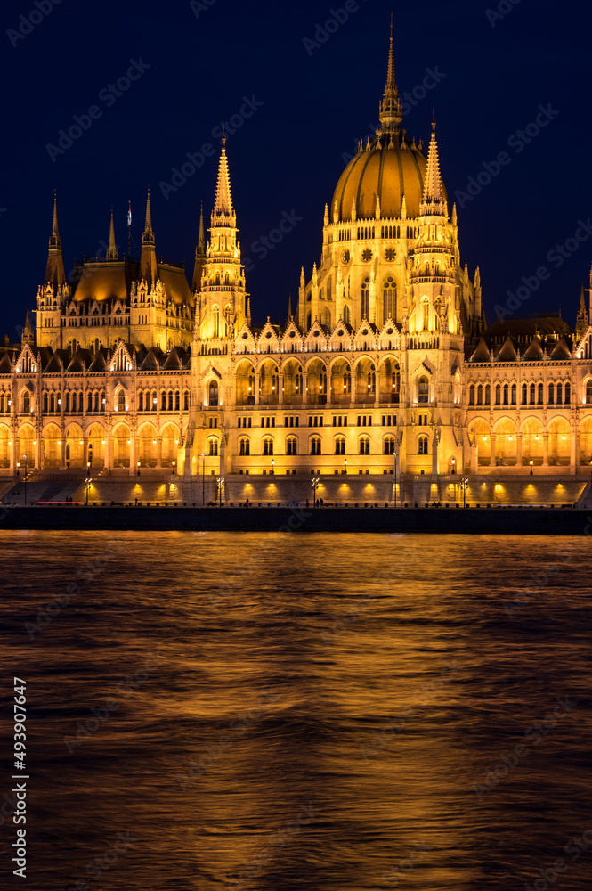 The Hungarian Parliament Building in Budapest