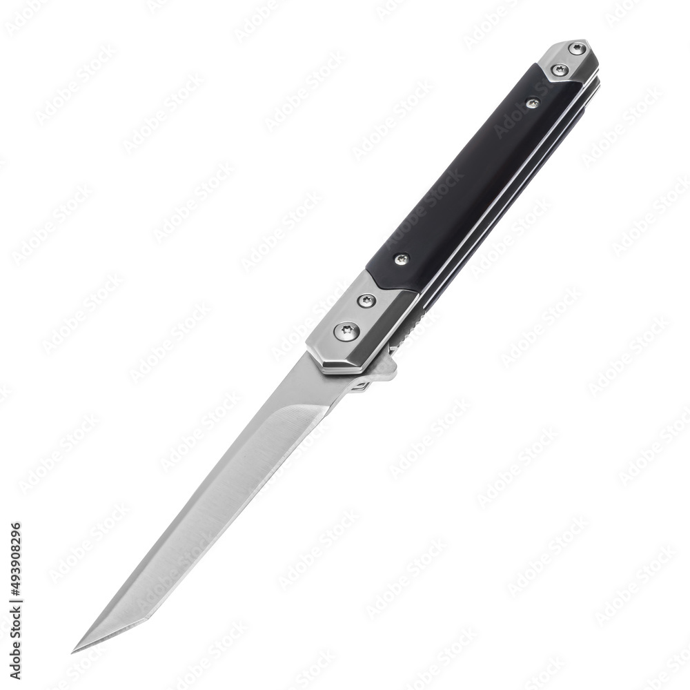 Knife tourist, hunting, tactical, military for survival and self-defense. Steel blade. An isolated object on a white background. Knife tourist, hunting, tactical, military for survival and self-defense. Steel blade. An isolated object on a white background.