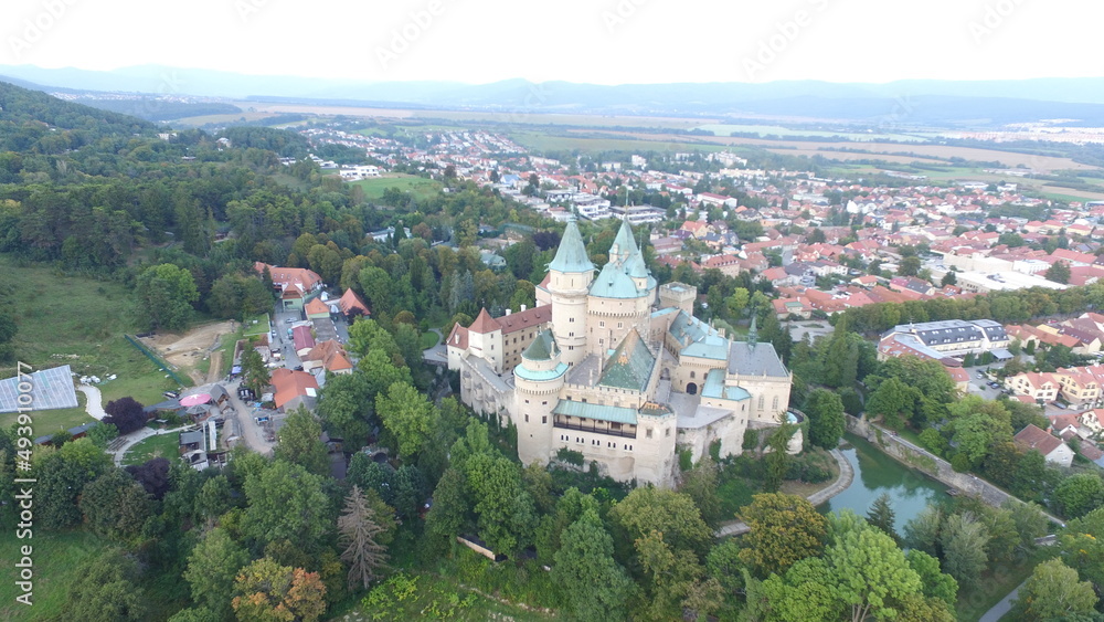 view from the castle,panorama, landscape, architecture, cityscape, town, europe, travel, sky, urban, buildings, river, italy, aerial, old, building, panoramic, house, church, austria, tourism, Slovaki