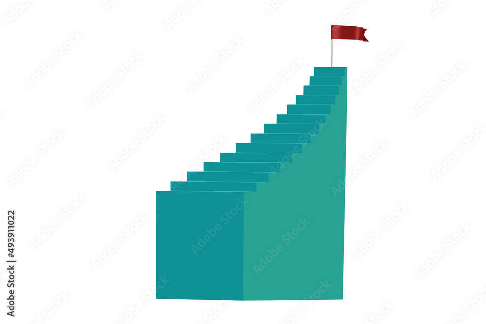 Career ladder professional concept - 3d rendering Career ladder professional concept - 3d rendering