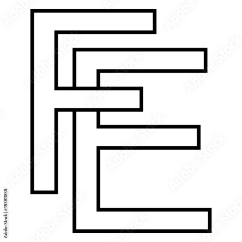 Logo sign, fe ef icon nft f...