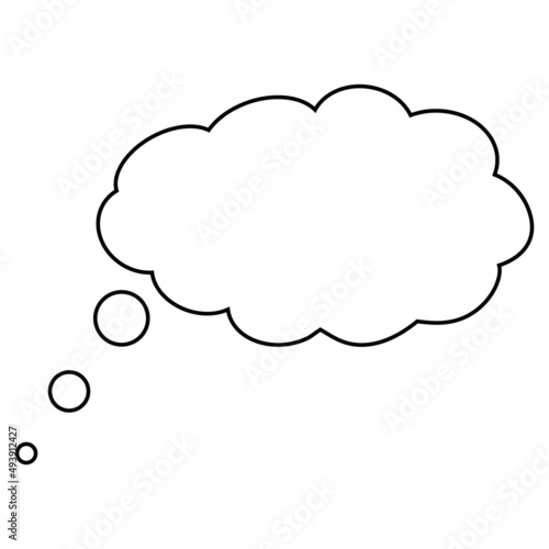 Bubble think dream icon, cl...