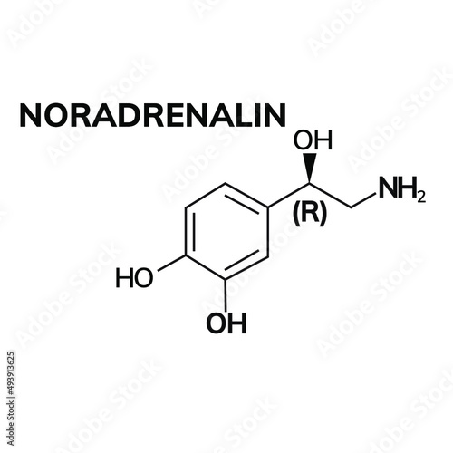noradrenaline chemical formula photo