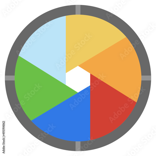 APERTURE flat icon,linear,outline,graphic,illustration