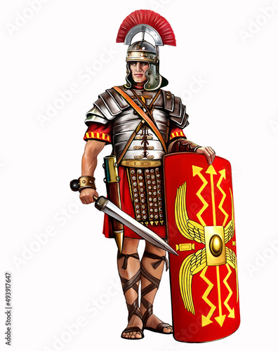 Fényképezés Roman legionary