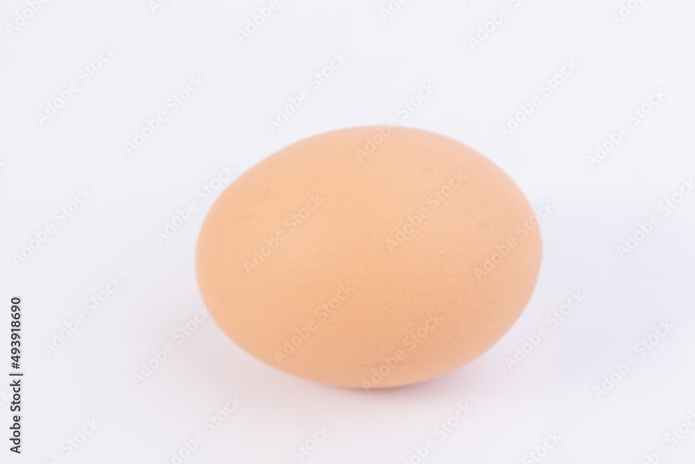 one eggs are placed on a white background with free space on right one eggs are placed on a white background with free space on right