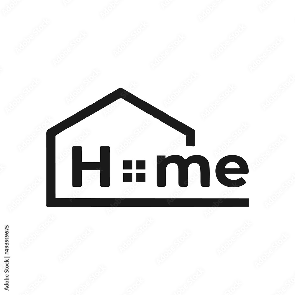 word home real estate vector logo design