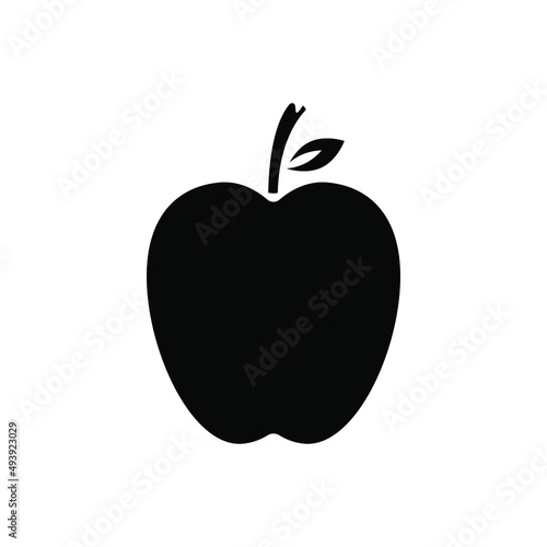 apple fruit icon vector. simple flat shape