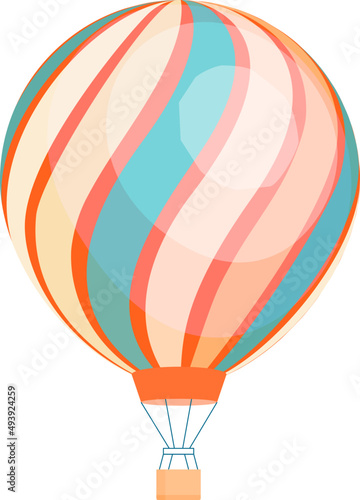 Hot Air Balloon Colorful Illustration