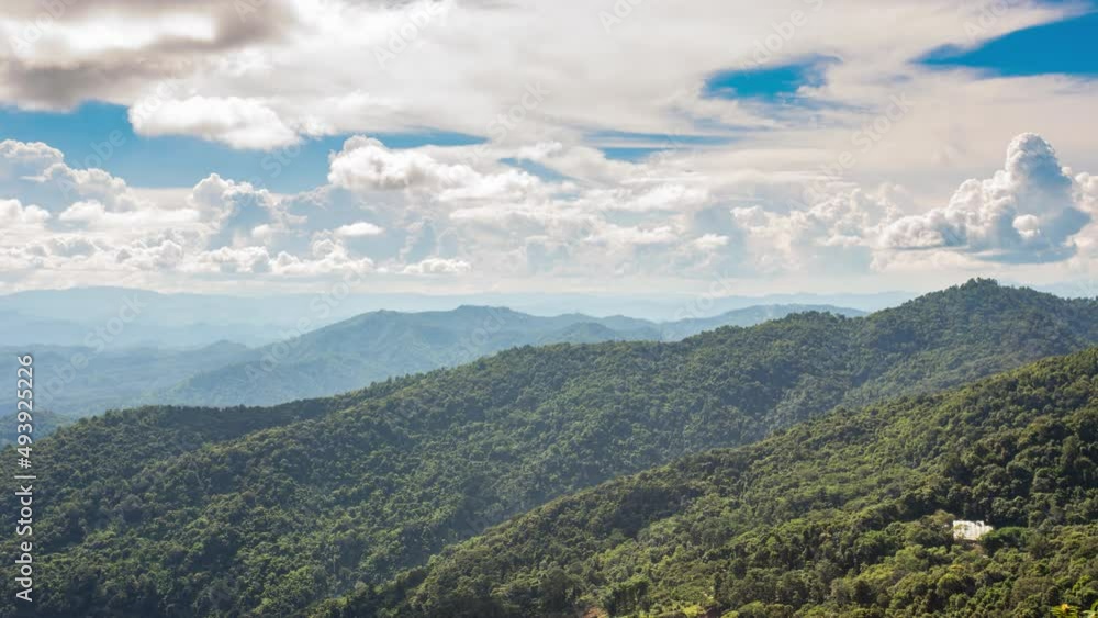 Time lapse of high mountain with clouds moving Time lapse of high mountain with clouds moving