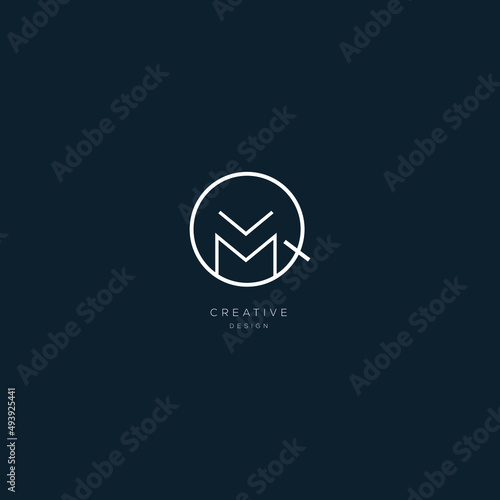 Monogram premium icon design letter QM © Flowstudio