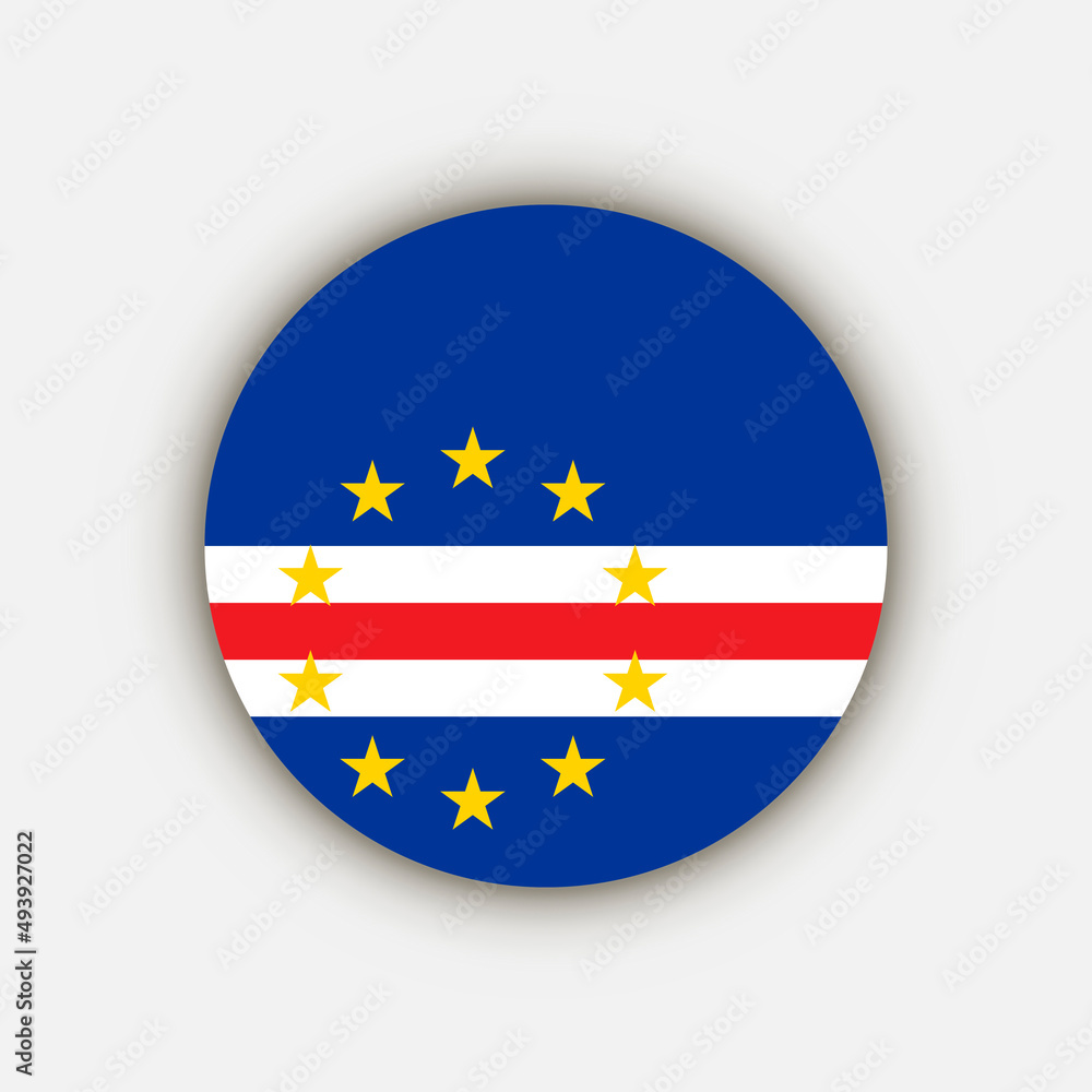 Country Cape Verde. Cape Verde flag. Vector illustration. Country Cape Verde. Cape Verde flag. Vector illustration.