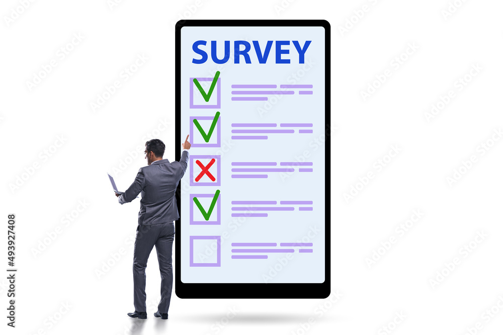 Survey questionnaire with tick boxes Survey questionnaire with tick boxes