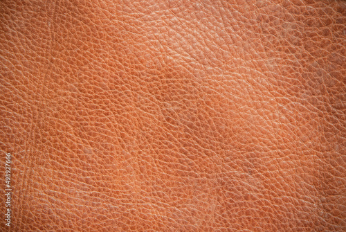 Old brown genuine leather texture background. Empty luxury classic textures for decoration. © siripak