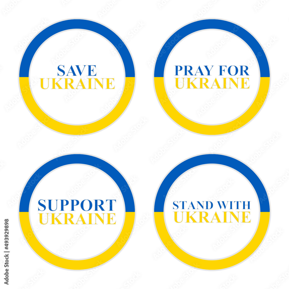 round icon set. the concept of peace in ukraine. vector illustration isolated on white background round icon set. the concept of peace in ukraine. vector illustration isolated on white background