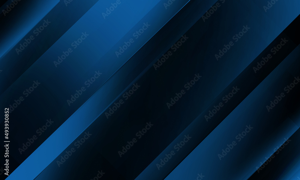 Simple fluid gradient of blue and black as an illustration of abstract background for website, poster, brochure