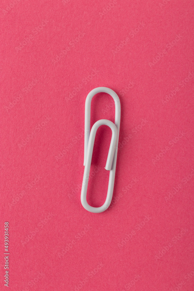 Colored paper clip. Colored paper clip.