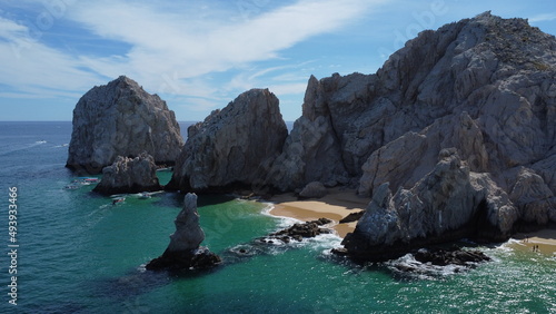 rocky coast of the sea