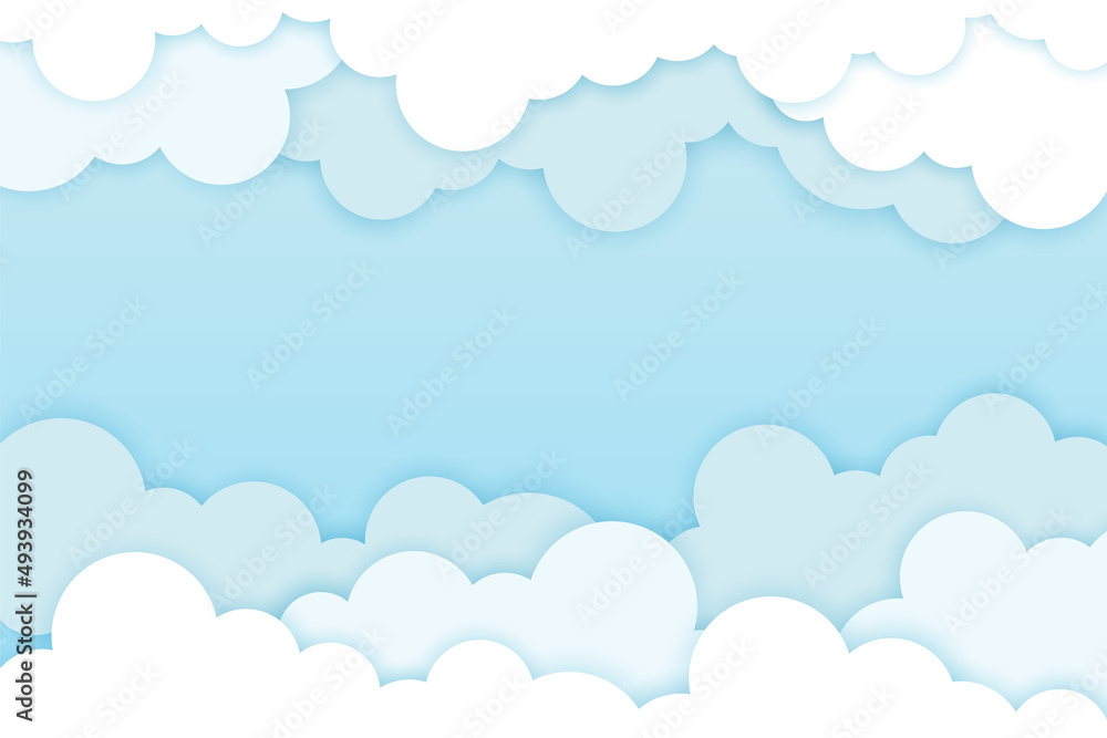 Blue sky background with clouds