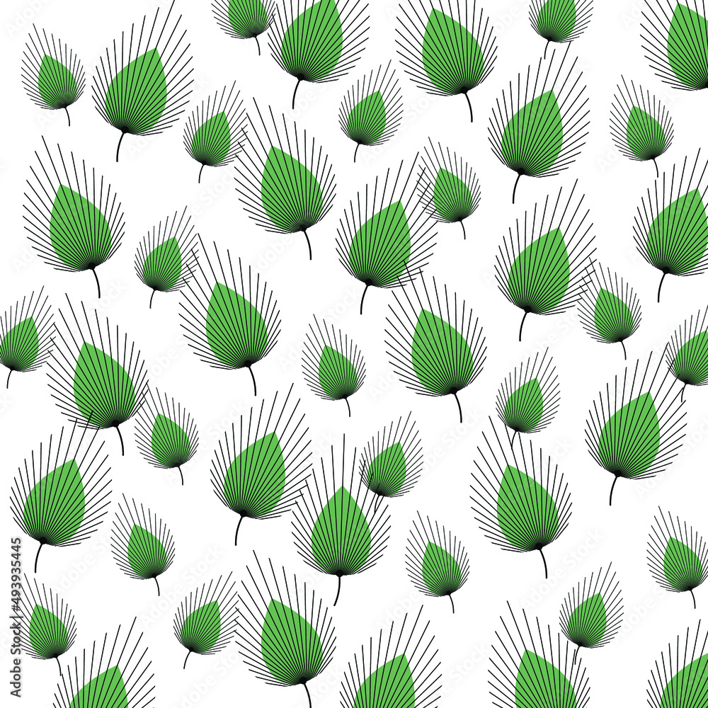 seamless pattern with green leaves seamless pattern with green leaves