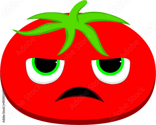 Red tomatoes and slices cartoon flat tomato Vector Image