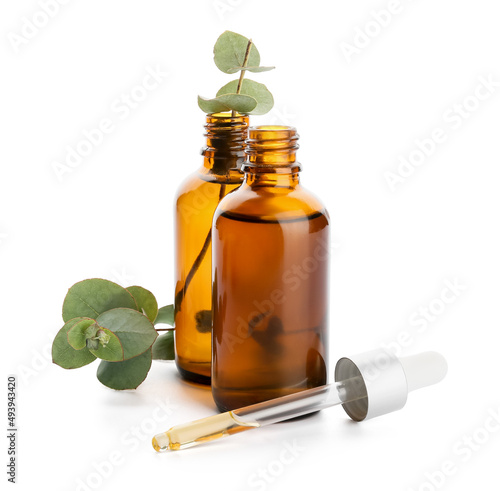 Bottles of natural eucalypt...