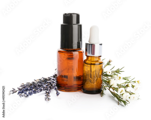 Bottles of natural essentia...