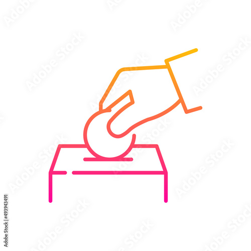 Donation Vector Gradient Icon design illustration. EPS 10 File on White background