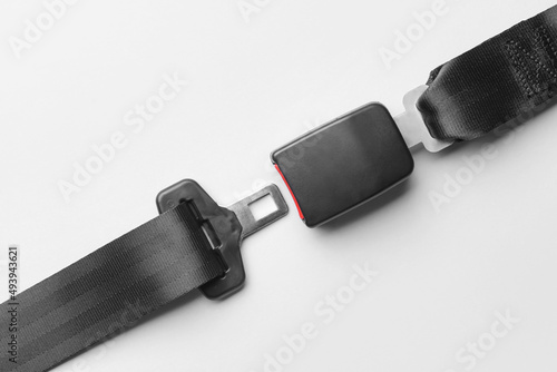 Obraz na płótnie Seat belt on light background