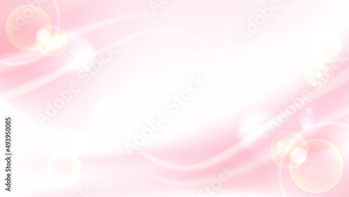 抽象的な流線形の優しいそよ風と光、ピンク系の背景画像